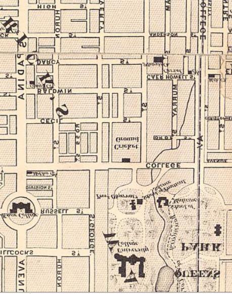4. Browne's Map of the City of Toronto, 1878: