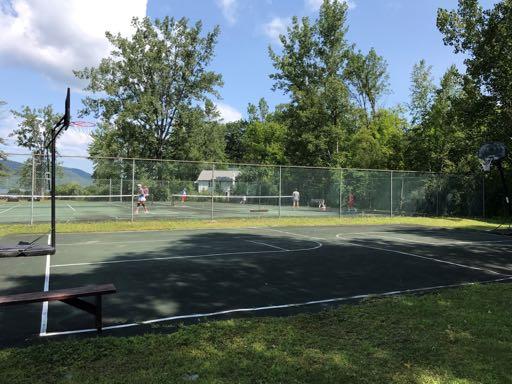 Tennis and Basketball Courts at Huletts