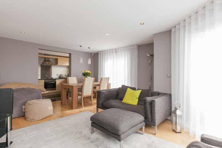 There are three bedrooms, master with ensuite shower room and a main bathroom. In addition, there are communal gardens, secure allocated car parking and visitor parking.