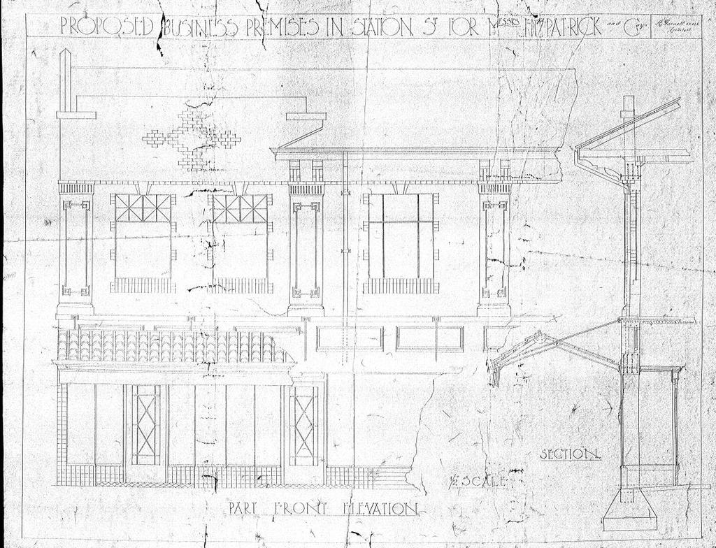 ARCHIVE PLAN(S): Proposed Business Premises in Station St for Messrs