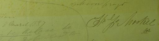 Photo and signature: Hendrik Johannes Morkel 8 March 1837 (Catharina Jacoba Theunissen s