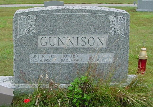 Gunnison Howard L, June 30, 1915-Feb.