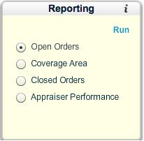 View a previous note by clicking on the one you want to review. Reporting Widget Run reports for a selected branch using the Reporting widget.