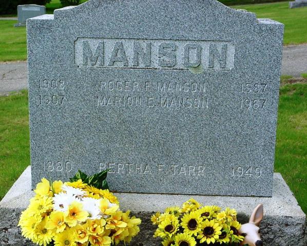 Manson, Tarr Manson, Roger F.