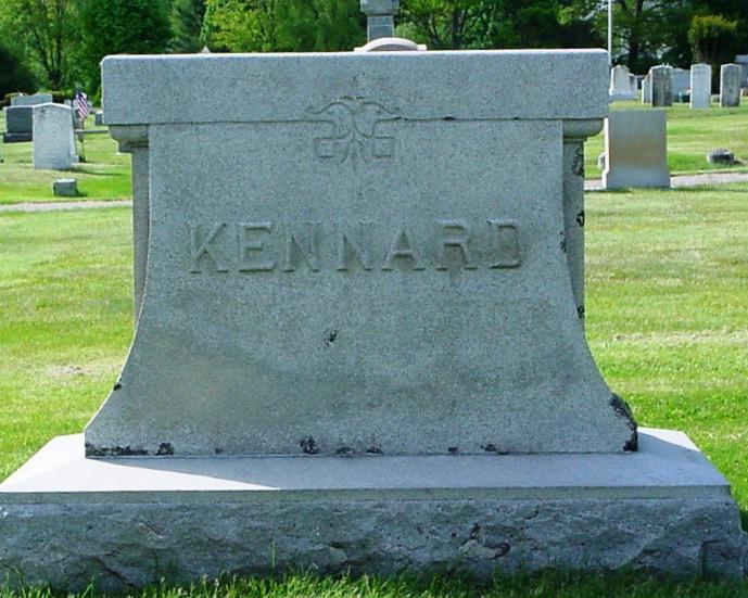 Kennard George F., June 20, 1851-Mar. 20, 1923. Florence E.