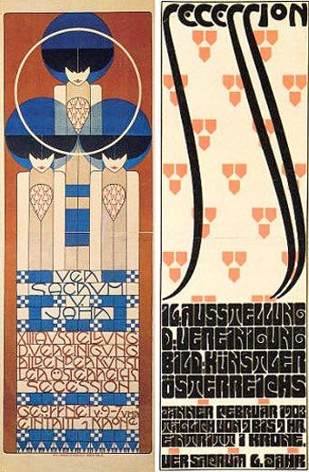 The Vienna School for Applied Art Koloman Moser and Alfred Roller developed