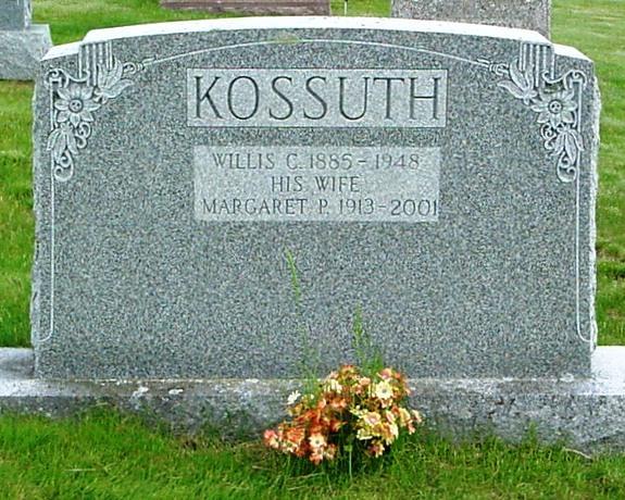 Kossuth Margaret P., w. Willis C.