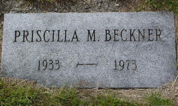 Beckner Priscilla, M.