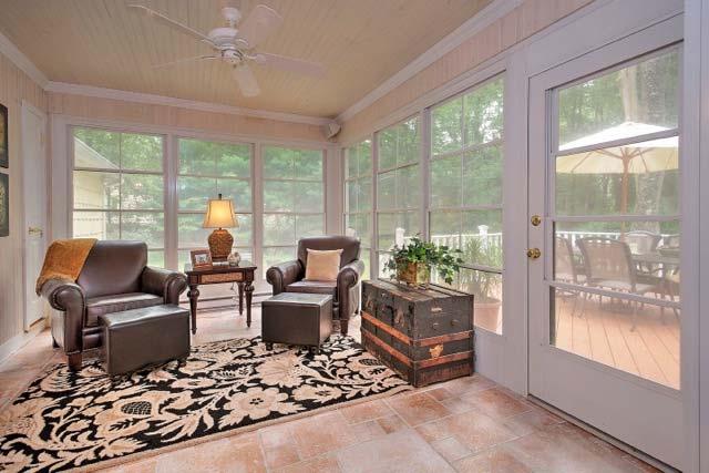 It is the perfect blend of warmth, charm, and a casual elegance. Intricate ceiling and doorway moldings and a butlers closet add the perfect touch.