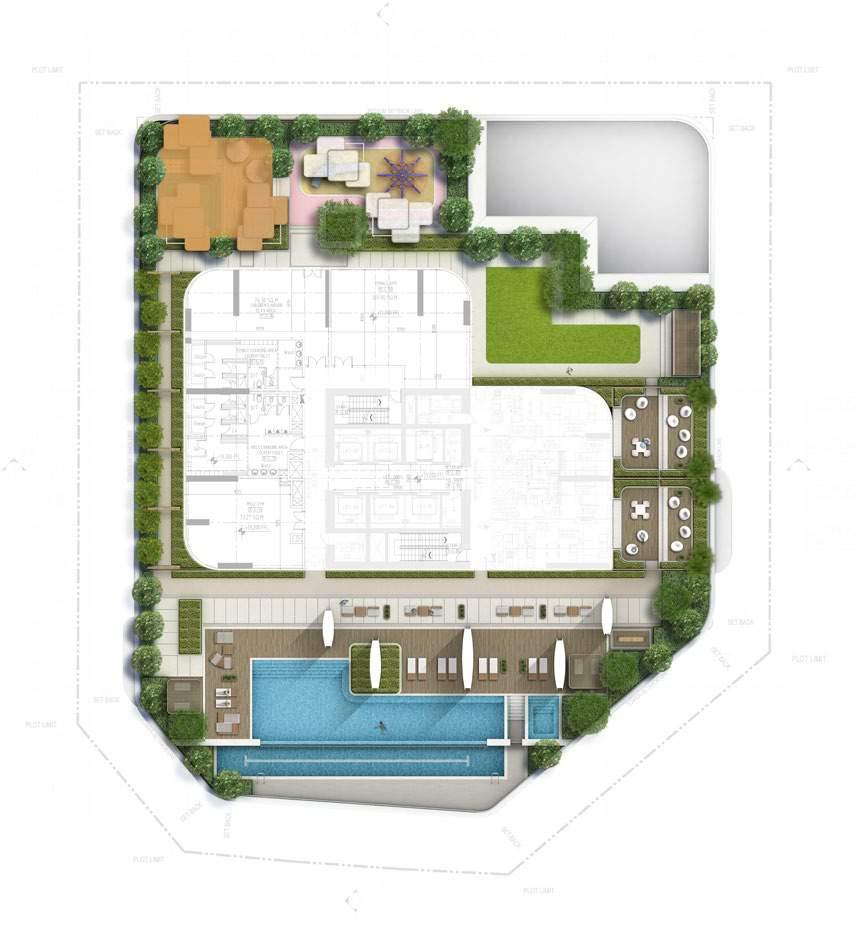 AMENITIES FLOOR PLANS 6 TH FLOOR 44 TH FLOOR LEGEND LEGEND POOL DECK FRAMED WALKWAY SHADE STRUCTURE / OUTDOOR ROOM SHADE TREES / FEATURE TREES KIDS OUTDOOR PLAY AREA SHADED KIDS POOL & SEATING AREA