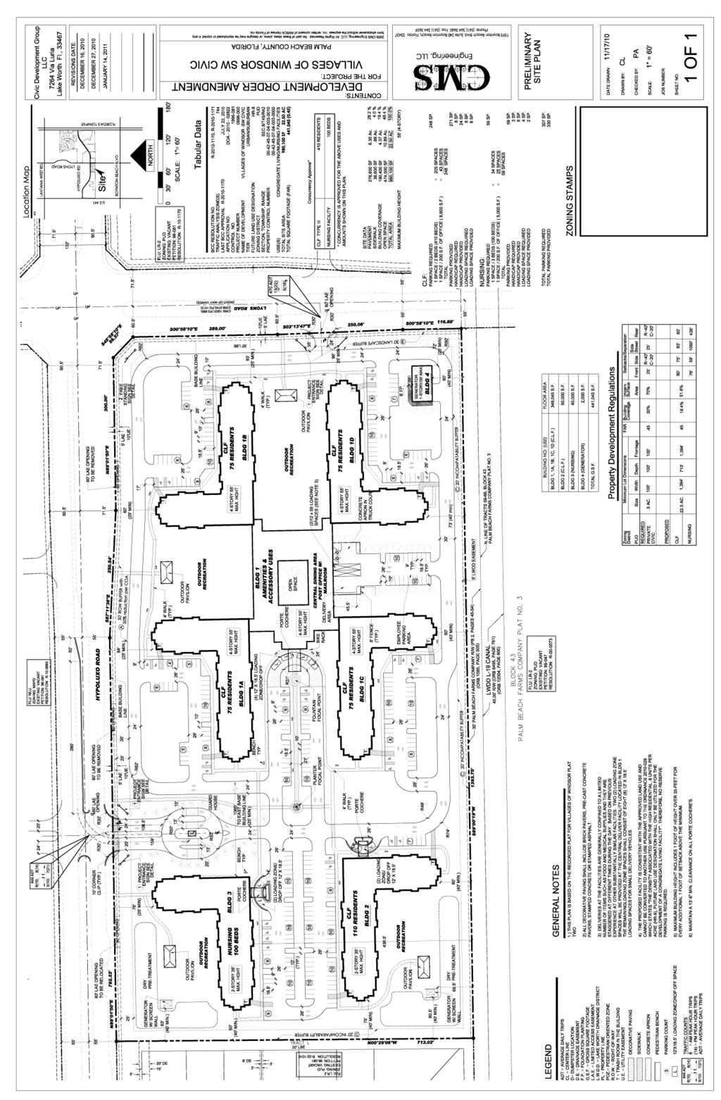 Figure 6 Preliminary Site Plan dated