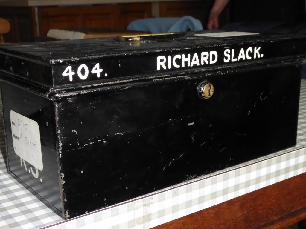 Richard Slack s toolbox Photograph courtesy of Mollie Desort Richard returned to service in the RAF during WW2.