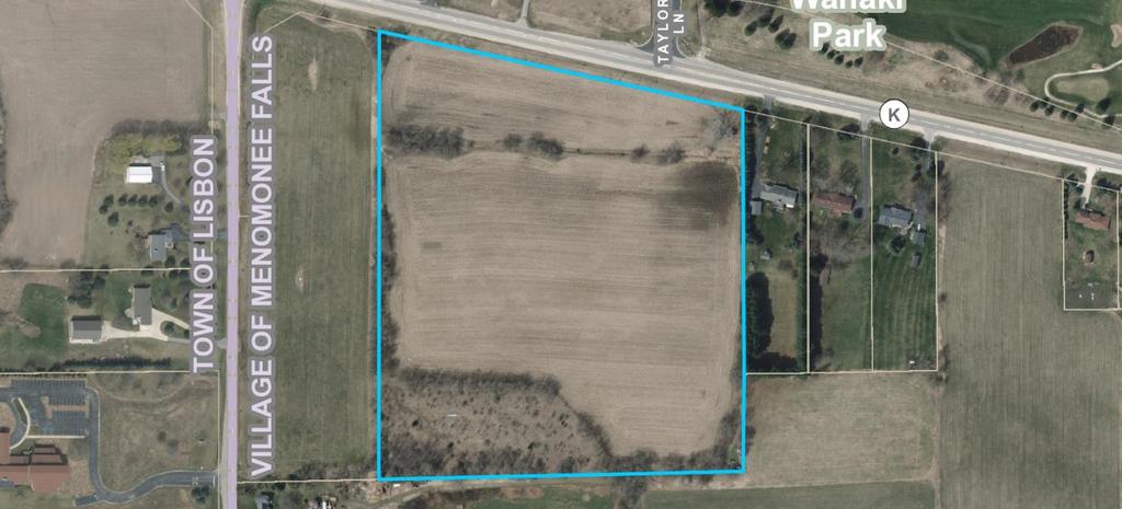 PARCEL 2 MNFV0123999001 19.34-Acre Parcel. One of the precious few remaining large residential development lots, in a prime section of Menomonee Falls.