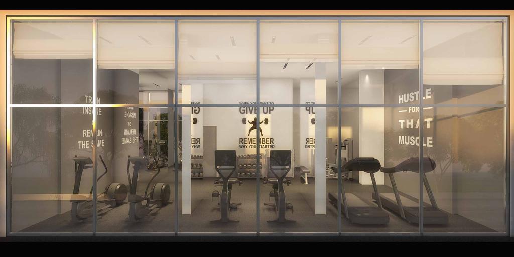 Engaging lifestyle amenities Enjoy a refreshing workout in the fitness centre, spend quality time with your kids in the play area or have a relaxing