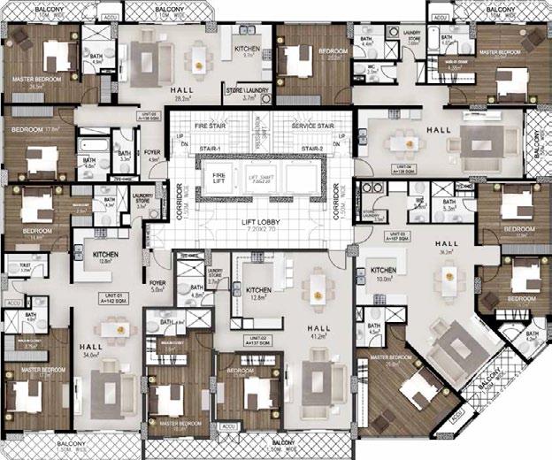 Typical Floor Plans 4th Floor Plan Unit 05 Unit 04 Unit 04