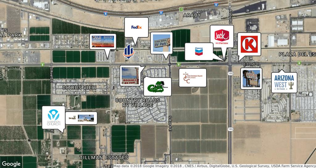 Retailer Map 32ND STREET RV SALES LOT 5610 E.