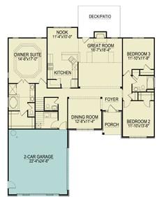 The Hawthorne PlansInc 2338 Sq Ft, 3 Bedrooms, 2 Baths Get Away Space: