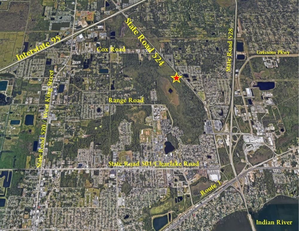 Other Complete Highlights PROPERTY HIGHLIGHTS Triangle-shaped parcel located on the east side of SR 524, directly across from the Cocoa Villas residential community.