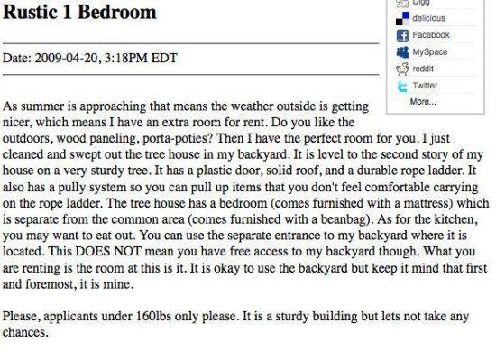 OLD CRAIGSLIST ADS Save old rental ads from owners on craigslist.