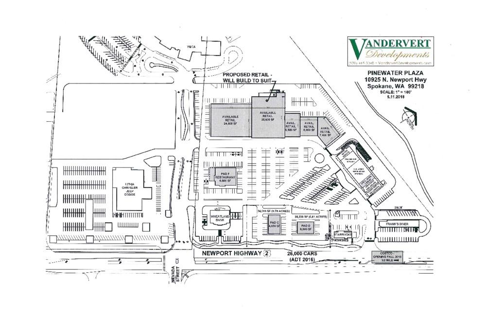 Site Plan PINEWATER PLAZA: RETAIL/OFFICE LAND FOR SALE OR LEASE