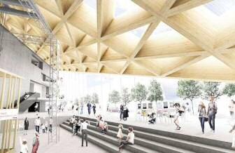 CLT (Cross Laminated Timber) :Thick panels created by gluing lumber perpendicularly against each layers fiber to
