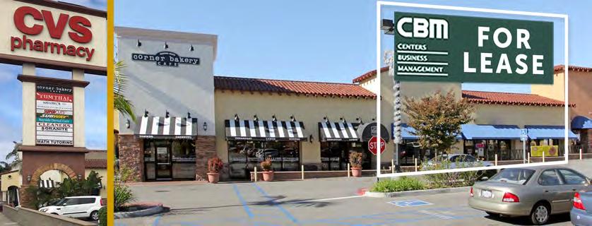 CENTERS BUSINESS MANAGEMENT Your Southern California Shopping Center Management & Leasing Partner JOIN NATIONAL TENANTS IN PRIME REDONDO BEACH CENTER NEC of Pacific Coast Hwy. + Prospect Ave.