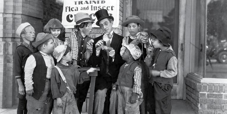 Right, Roscoe Arbuckle and Buster Keaton