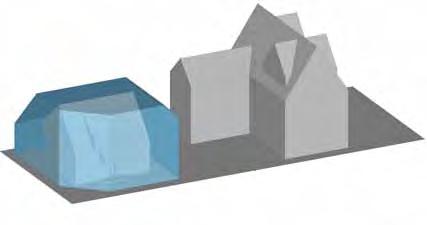 the corner cut (refer to illustration below) to the maximum building height is allowed 45 deg 23 ft roof peak 45 deg LANE LWH envelope 15 ft corner visibility requirement perspective view