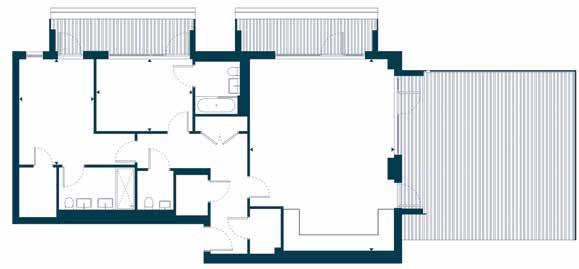 Apartment 60 Kitchen/Living/Dining 25 3 x 19 0 7.7 x 5.8 m Master Bedroom 13 1 x 10 1 4.2 x 3.