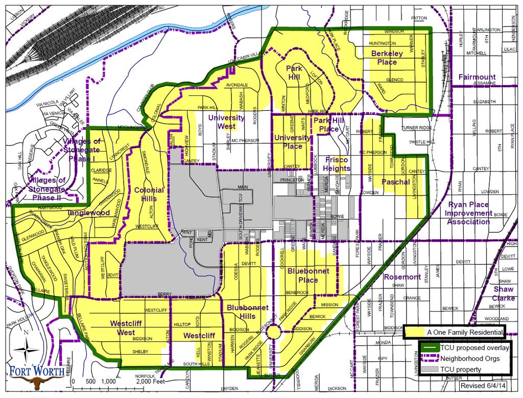 Occupancy Proposal TCU Area Create overlay zoning district around TCU to