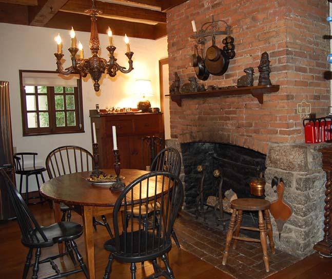 Now it is used as a breakfast room, with an abundance of historic ambiance.