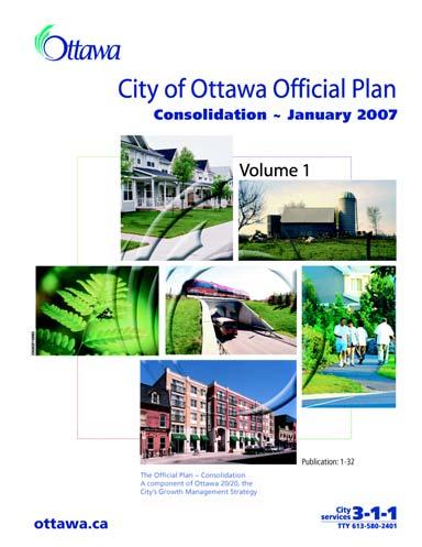 1.3 City of Ottawa Council Direction Official Plan The Official Plan contains strategic directions with respect to the direction of growth in Ottawa.