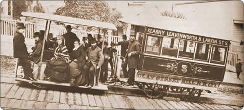 Transportation Mass transit made it possible to move large numbers of people along fixed routes Street cars were introduced in San Francisco in