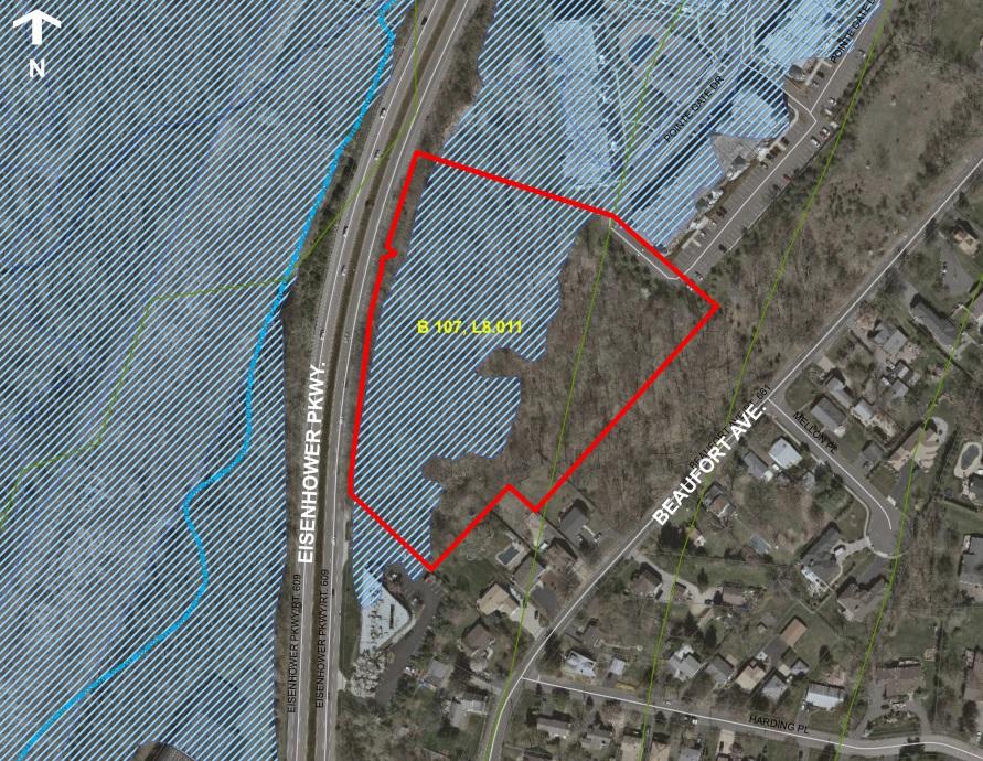 [4] Block 6101, Lot 2. The site has approximately 10 acres of land, of which the northwesterly part of the property has environmental constraints. Approximately 3.5 acres is covered by wetlands.