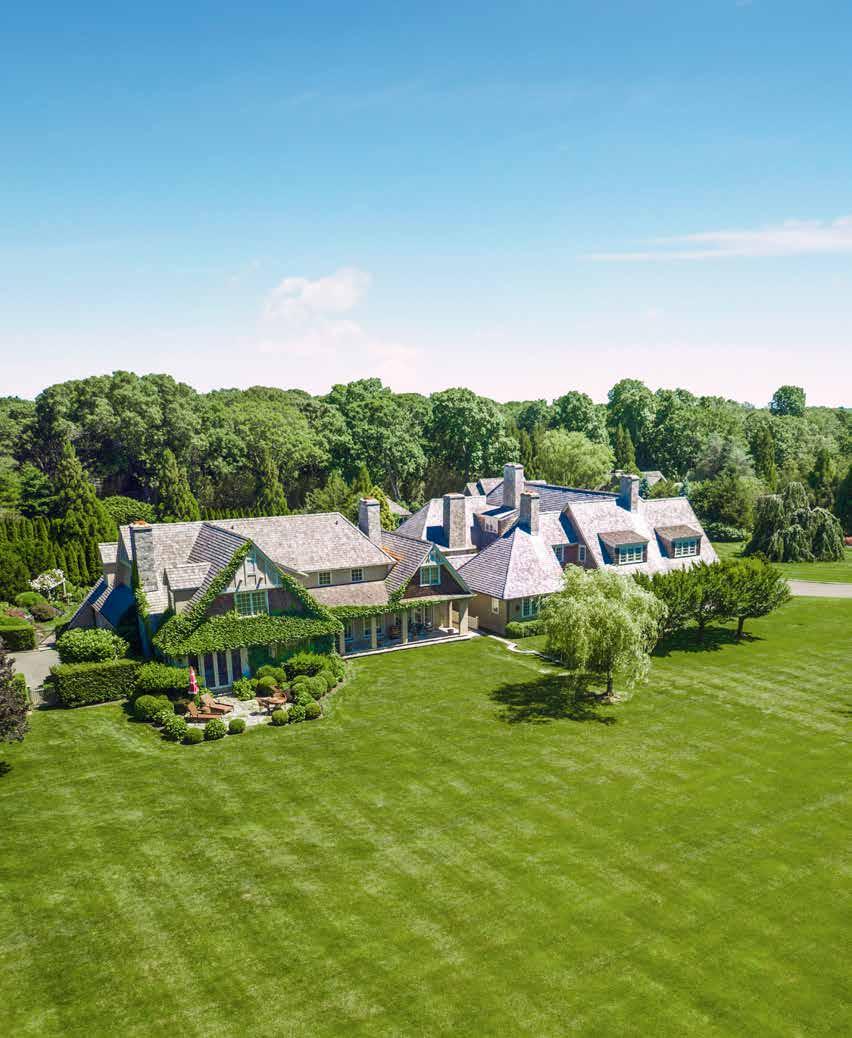 172 CEDAR STREET EAST HAMPTON, NEW YORK In a pivotal location on the fringe of East Hampton Village, you ll find this exceptional property set on 8 lush acres.