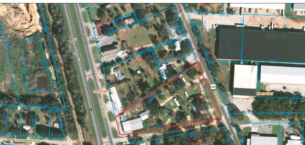 Parcel 2 3.83 Acres Commercial Land Track 2 Property Features 3.83 AC +/- 105 FT of Frontage on Hwy 29 (Pensacola Blvd. ) 405 FT of Frontage on N.