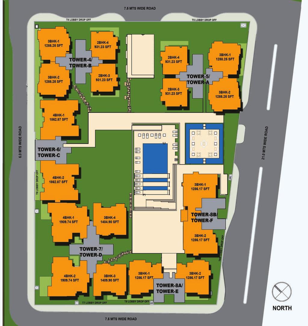 AMORE Premium Serviced Residences - Site Plan Disclaimer: sq. m.. sq. ft.
