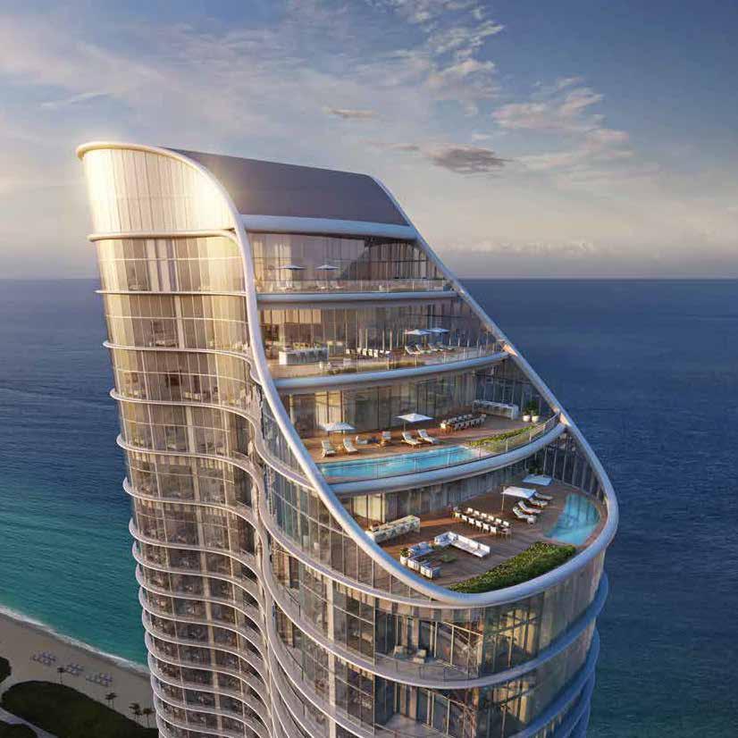 SUNNY ISLES: Luxury, prestigious and high level living facilities It is a coastal area of the ocean where projects of globally know brands and architects are located.