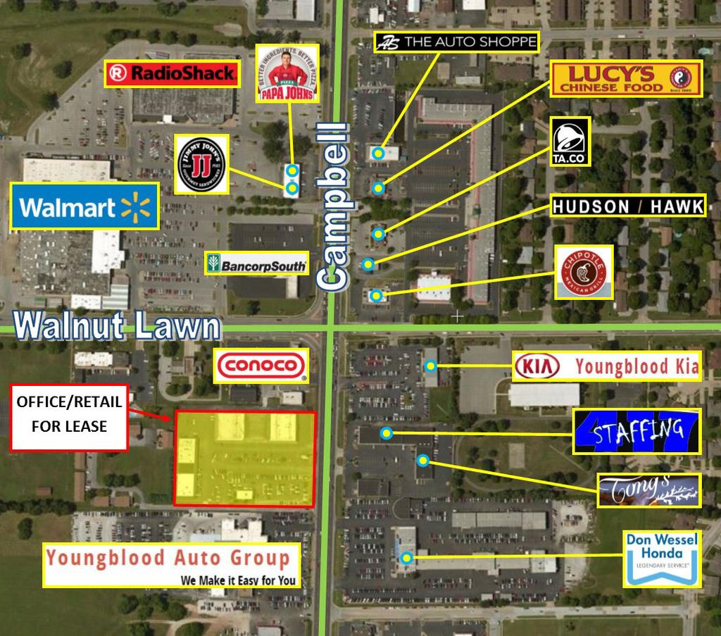 Neighborhood Businesses 500 SF RETAIL / OFFICE SPACE ON SOUTH CAMPBELL