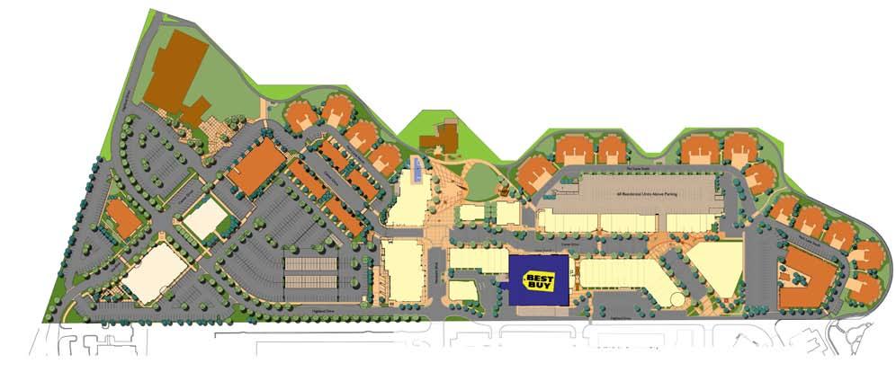 Site Plan Sun Calendr Plaza, adjacent to Newpark Condos, the Swaner Eco Center and the