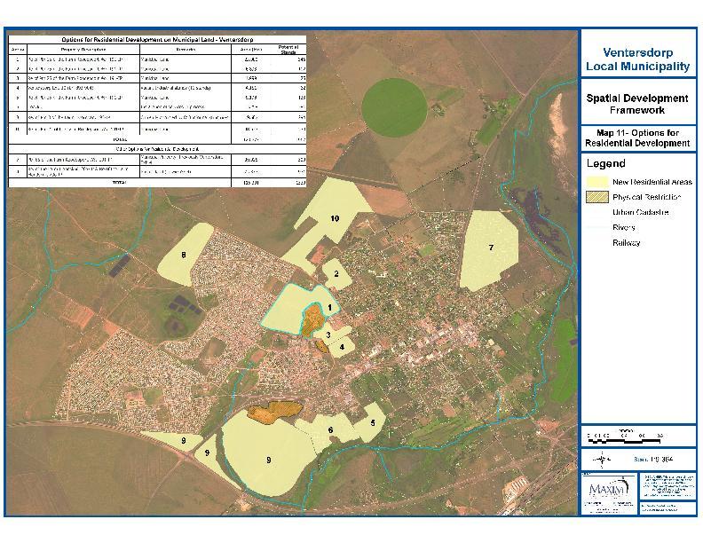 The Spatial/Environmental Proposals as contained in the Spatial Development Framework similarly indicated the areas earmarked for residential development purposes as reflected on the attached Map 22.