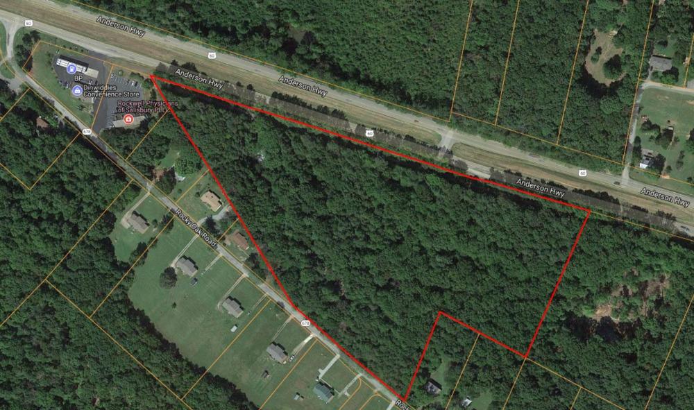 LAND FOR SALE 2881 Anderson Hwy, Powhatan, VA 23139 SALE PRICE: $1,500,000 PROPERTY OVERVIEW Property consisting of 13.9 AC of rolling land with approx 1,500 Feet of road frontage on Anderson Hwy.