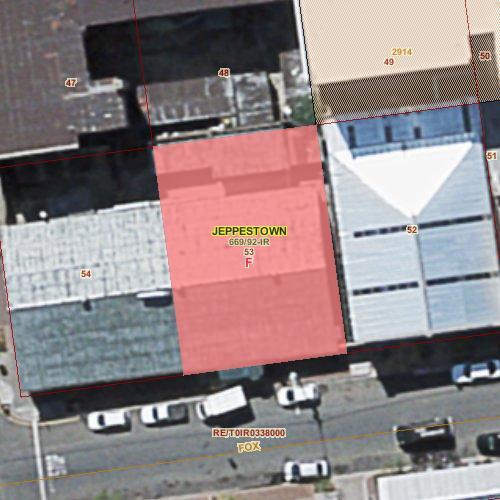 10 MUNICIPAL GIS CITY OF JOHANNESBURG: Corporate Geo-Informatics Parcel information Reports generated from the website must not be used for the purpose of a zoning certificate.
