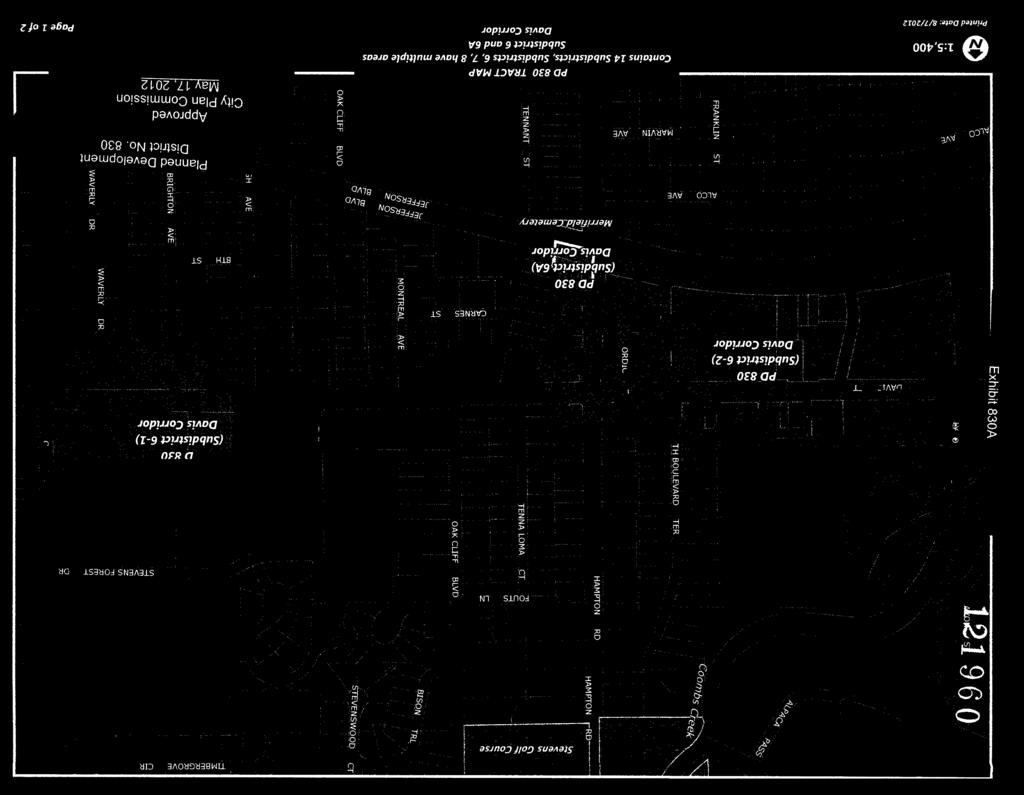 8 have multiple areas JEFFSRS PD 83 Subdistrict 6 and 6A PD 830 TRACTMAP Davis Corridor Merrifield Cemetery U Davis Corridor Oj