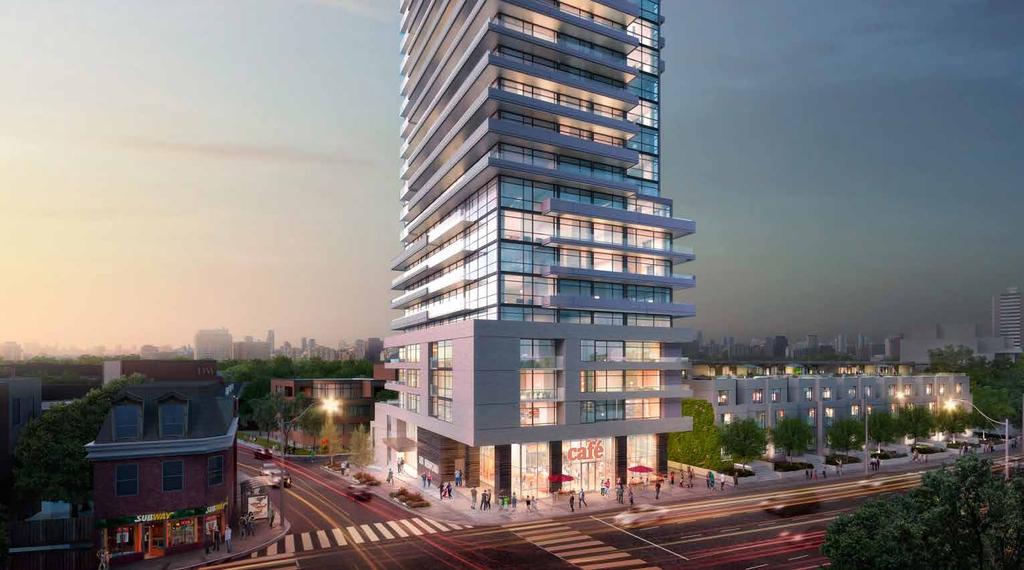 Where the Annex 181 Bedford Road Meets Yorkville RETAIL FOR LEASE Located on the ground floor of the AYC Condominium, a 27 storey, 283-unit luxury condo currently under construction by highly