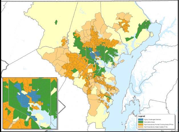 Place-Based Strategies Regional Collaboration Baltimore Regional PBV Program Funded through three-year $550,000 seed grant from HUD. Based on RHI, in place since 2002.