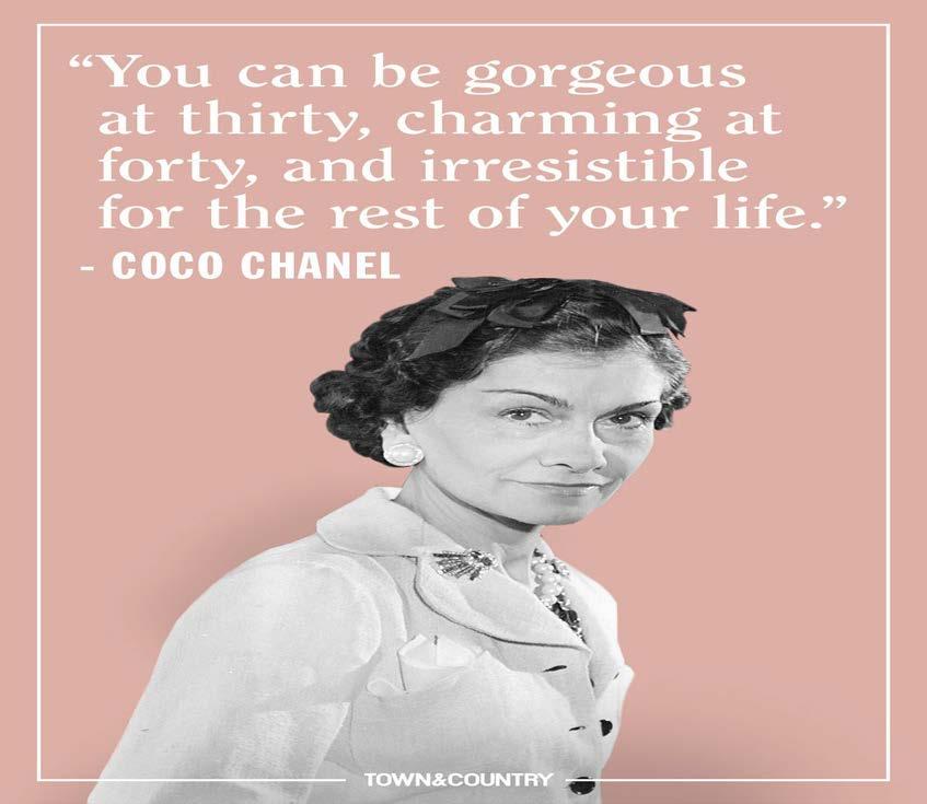 Coco Chanel (1883 1971) French fashion designer.
