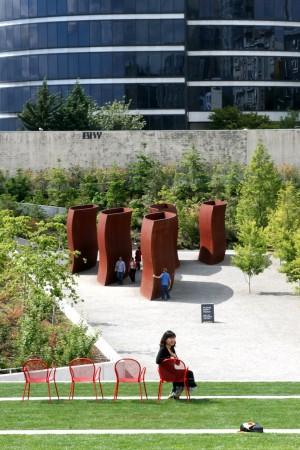 Olympic Sculpture Park Western Avenue 2901 Seattle Washington 98121 http://wwwseattleartmuseumorg/visit/osp Occupying a nine-acre site that straddles a major thoroughfare and rail lines, the Olympic