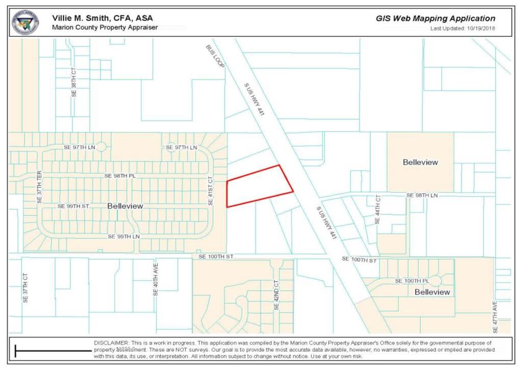 15 CITY OF BELLEVIEW Date: 1/8/2019 Application Number: PLS18-0005 Planning & Zoning Board Hearing: 1/8/2019 Commission: First Reading 1/15/2019 - Final Reading 2/5/2019 LOCATION MAP Project Number: