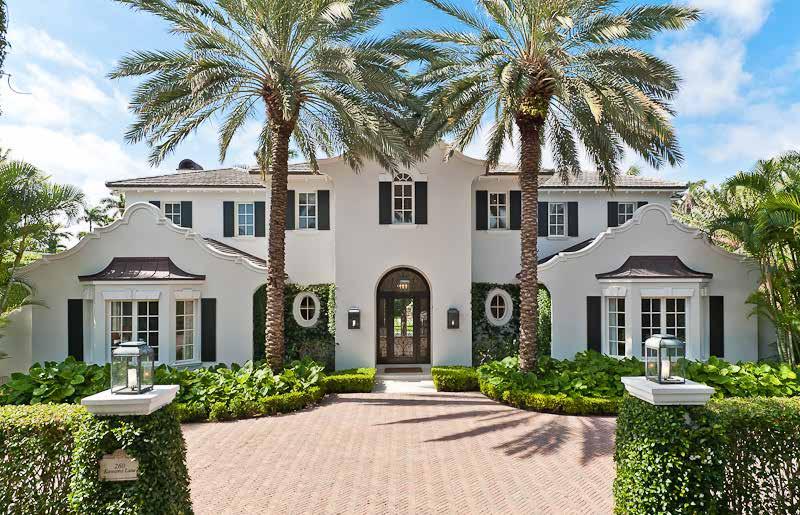 SOTHEBY S INTERNATIONAL REALTY PALM BEACH BROKERAGE $8,725,000 FLORIDA, USA This great example of Dutch Colonial architecture sits on an oversized lot in one of the most desirable areas of the